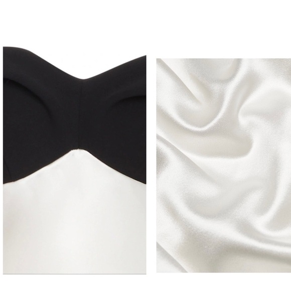 Brandon Maxwell Off-The-Shoulder Silk Draped Gown BNWT - Picture 9 of 11